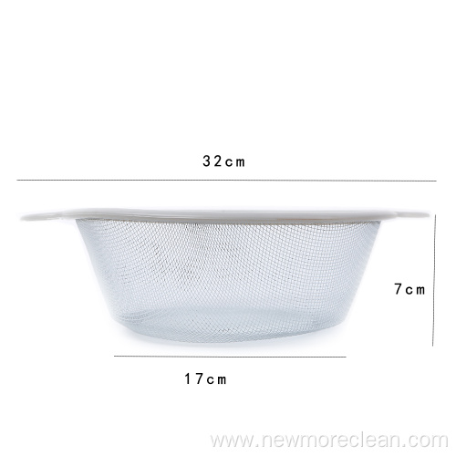 Round Metal Mesh Strainer Fruit Vegetable Colander